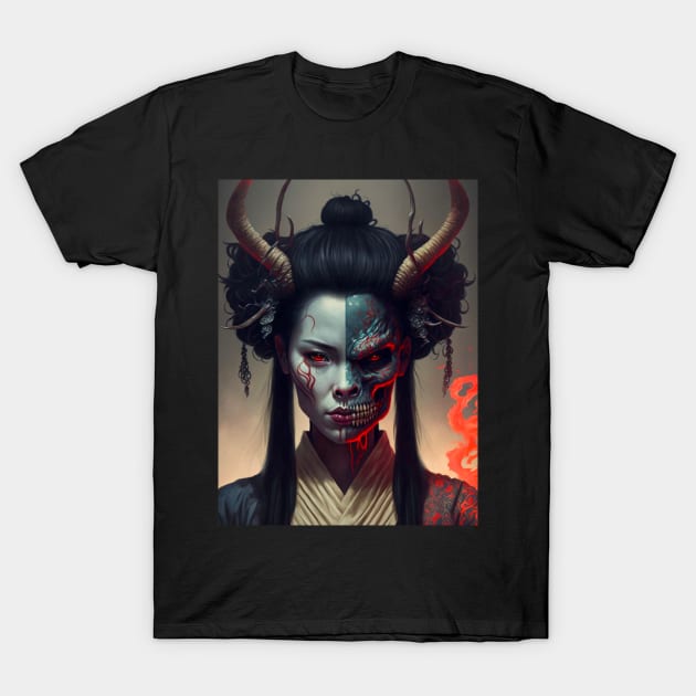 Geisha Oni T-Shirt by Geek Culture